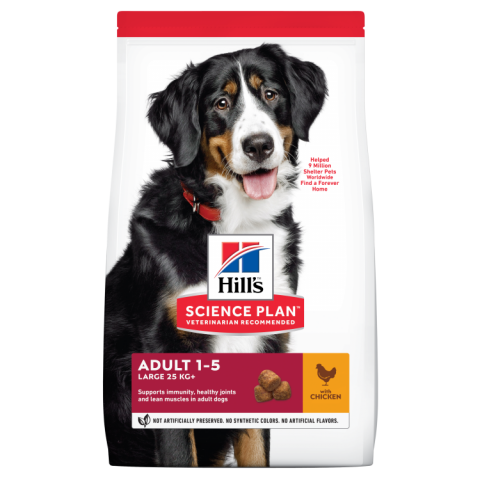 Caini - Hill's SP Canine Adult Large Breed Chicken, 14 kg