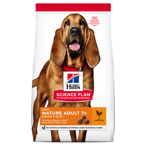 Caini - Hill's SP Canine Mature Light Medium Chicken, 14 kg