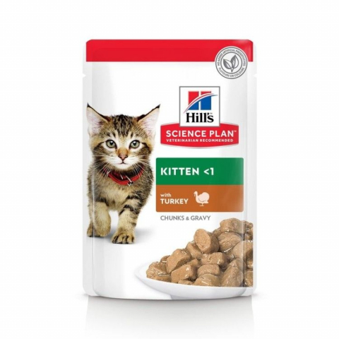 Pisici - Hill's SP Feline Kitten Turkey, 85 g