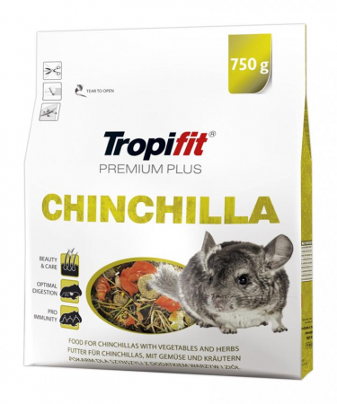 Animale Mici - Hrana pentru cincila Tropifit Premium Plus Chinchilla, 2.5 kg