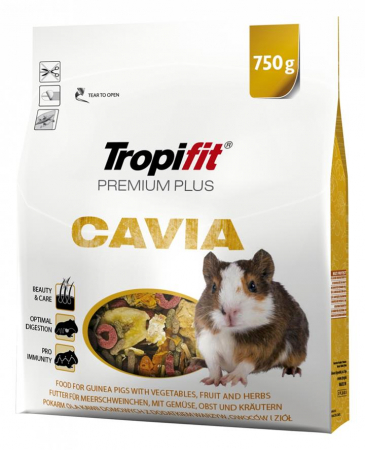 Animale Mici - Hrana pentru rozatoare Tropifit Premium Plus Cavia, 750g
