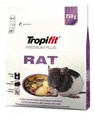 Animale Mici - Hrana pentru sobolani Tropifit Premium Plus Rat , 750g