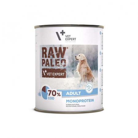 Caini - Hrana umeda pentru caini, adult, RAW PALEO, cod, 800 g