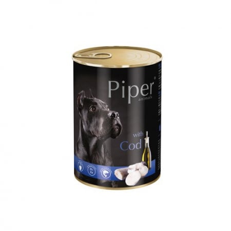 Mancare umeda - Hrana umeda Piper Animals, cod, conserva, 400 g
