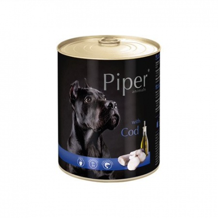 Mancare umeda - Hrana umeda Piper Animals, cod, conserva, 800 g