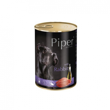 Mancare Umeda Caini Pentru Toate Rasele - Hrana umeda Piper Animals, iepure, conserva, 800 g