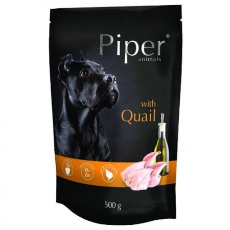 Mancare umeda - Hrana umeda Piper Animals, prepelita, plic, 500 g