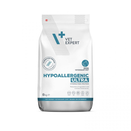 Diete Veterinare - Hrana uscata, dieta veterinara, pentru caini adulti, HYPOALLERGENIC ULTRA, Vet Expert, 8 kg