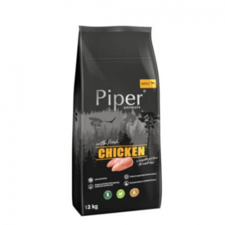 Mancare uscata - Hrana uscata pentru caini Piper, Adult, pui, 12 kg