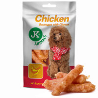 Caini - JKD Snack carnati pui cu branza 80 gr