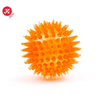 Caini - Jucarie cauciuc TPR minge-arici ORANGE 6 cm