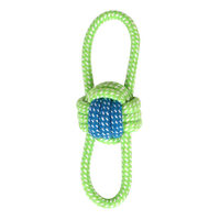 Caini - Jucarie minge sfoara cu manere 19 cm