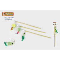 Pisici - Jucarie pentru pisica, undita 40 cm YM1335
