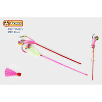 Pisici - Jucarie pentru pisica, undita 47 cm YM6221