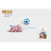Pisici - Jucarie pentru pisici soricel  6 cm YM1424