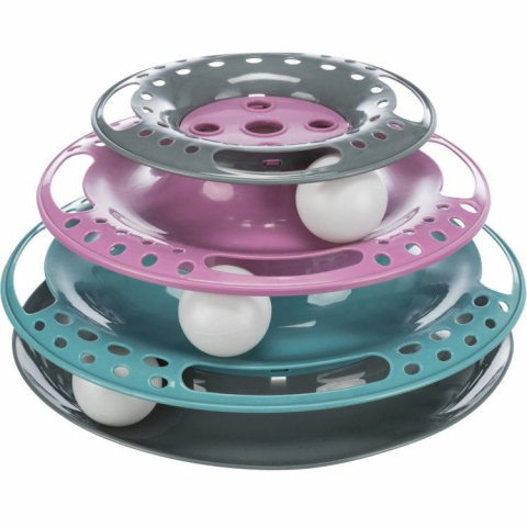 Pisici - Jucarie Pisica Circuit cu Turn Plastic 25x13 cm 41345