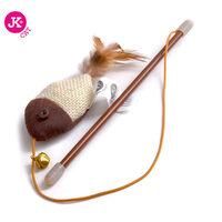 Pisici - Jucarie pt pisici-peste cu iarba pisicii-18 cm
