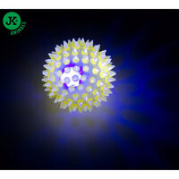 Caini - Jucarie TPR LED minge ROZ cu tepi 5,5 cm