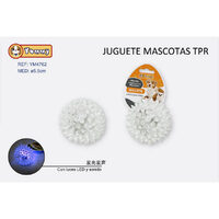 Caini - Jucarie TPR minge 7.5 cm YM4762 LED