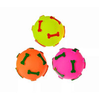 Caini - Jucarie vinyl minge cu OS  8 cm AC-098