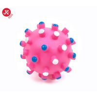 Caini - Jucarie vinyl minge cu tepi 11 cm