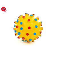 Caini - Jucarie vinyl minge cu tepi 7 cm