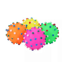 Caini - Jucarie vinyl minge cu tepi 7 cm AC-093