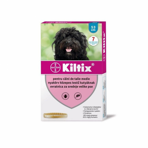 Caini - Kiltix M Zgarda Antiparazitara Caini, 53 cm
