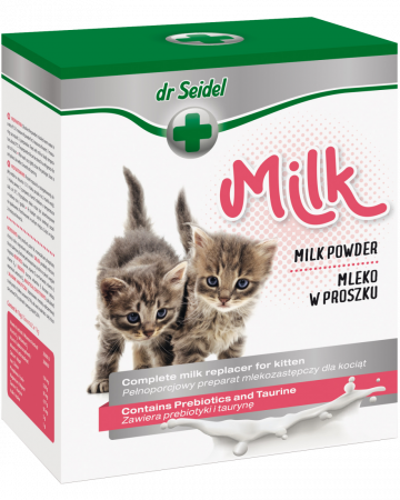 Lapte praf - Lapte praf pentru pisici, Dr. Seidel, 200 g