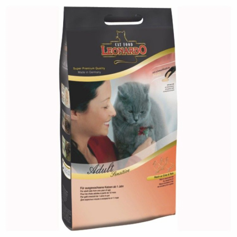 Pisici - Leonardo Cat Adult Sensitive Rata, 7.5 kg