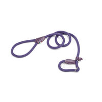 Caini - Lesa cu zgarda cordelina bumbac 1.2x130 cm Violet