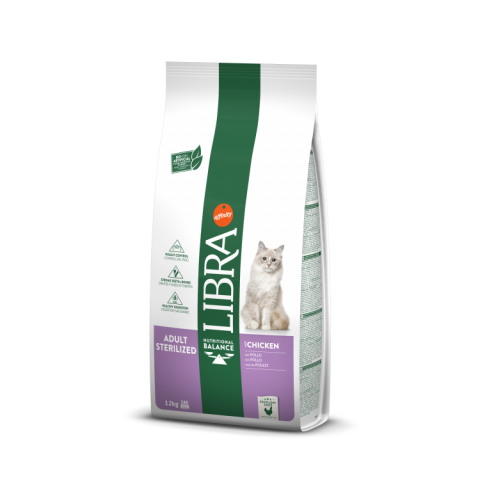 Pisici - Libra Cat Adult Sterilized Chicken, 12 kg
