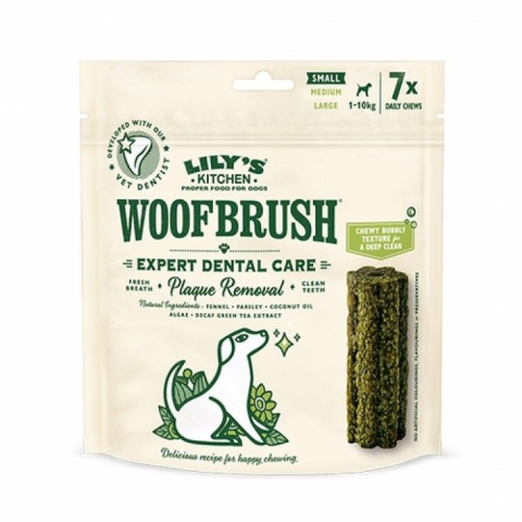 Caini - Lily's Kitchen Woofbrush Small Natural Dental Dog Chew 7 Pack, 154 g