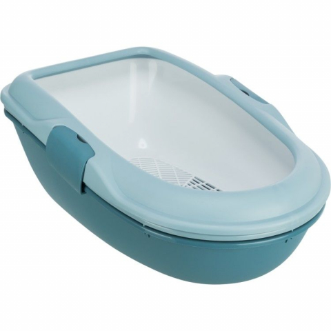 Pisici - Litiera Berto cu Sistem de Separare 39x22x59 cm Petrol 40156