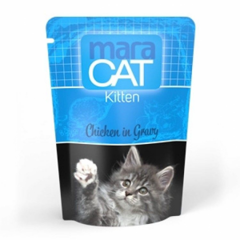 Pisici - Maracat Complete Kitten with Chicken in Gravy, 100 g