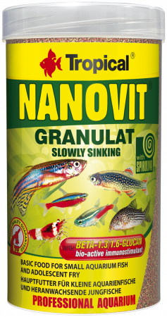 Pesti - MIKRO-VIT NANOVIT granulat Tropical Fish, 100ml, 70g