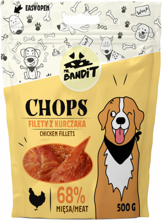 Caini - Mr. Bandit CHOPS chicken fillet 500g