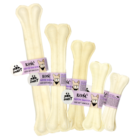 Recompense, Biscuiti & Snacks - Mr. Bandit Classic white Bone 12cm