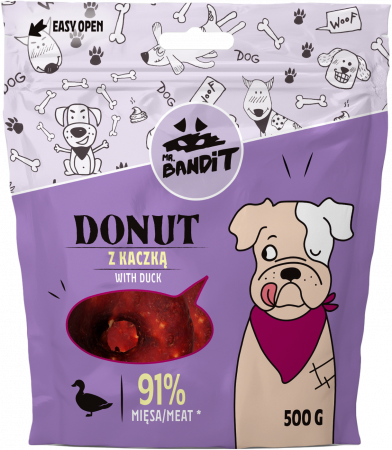 Caini - Mr. Bandit Donut whith duck 500g