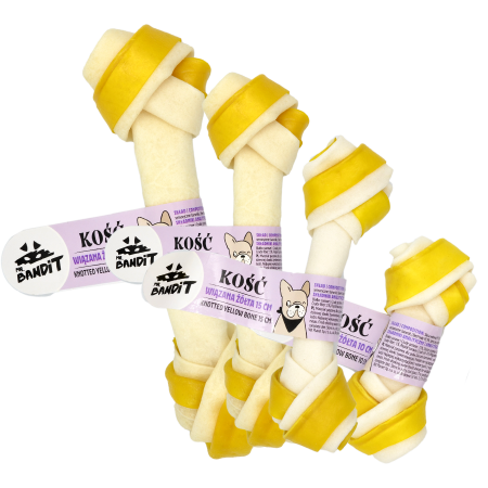 Recompense, Biscuiti & Snacks - Mr. Bandit Knotted Bone yellow 25cm
