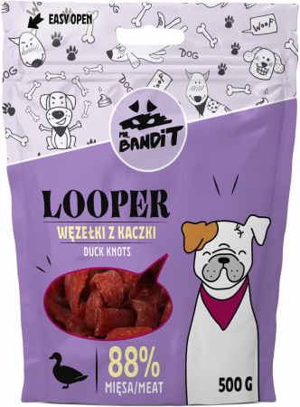 Recompense, Biscuiti & Snacks - Mr. Bandit LOOPER duck knots 500g