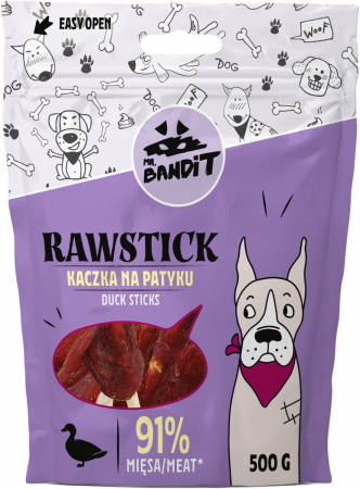 Caini - Mr. Bandit RAWSTICK duck sticks 500g