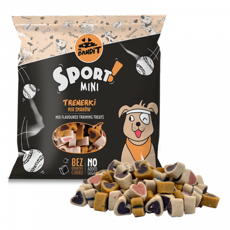 Recompense, Biscuiti & Snacks - Mr. Bandit SPORT MINI Training treats aroma MIX- 150g