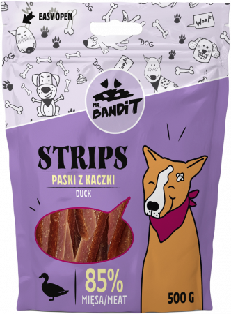 Caini - Mr. Bandit STRIPS duck 500g