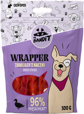 Recompense, Biscuiti & Snacks - Mr. Bandit WRAPPER duck sticks 80g