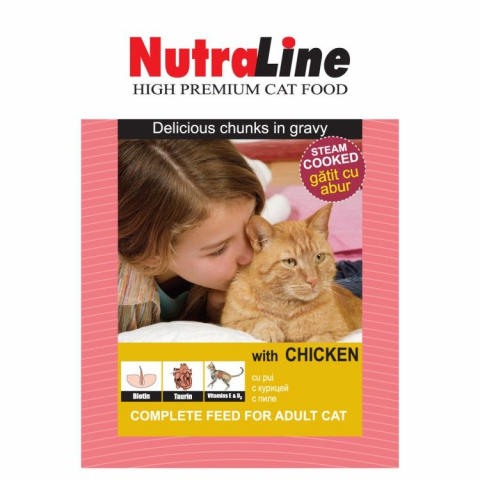 Pisici - Nutraline Classic Pisica Pui, 100 g