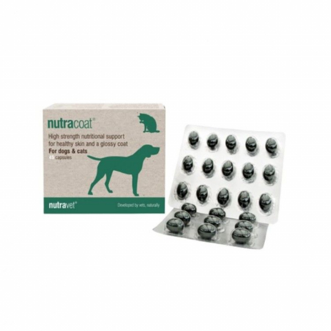 Caini - Nutravet Nutracoat Caini & Pisici, 45 capsule