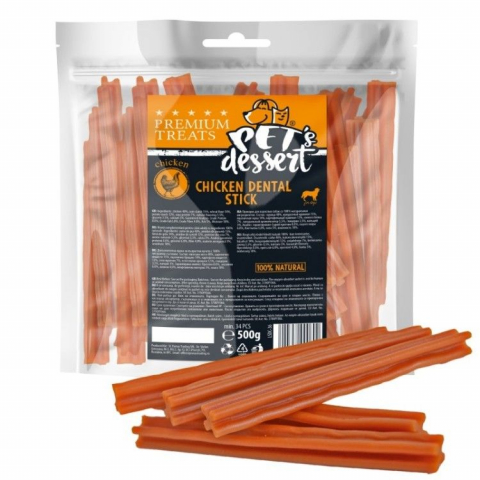 Caini - Pet's Dessert Chicken Dental Stick, 500 g