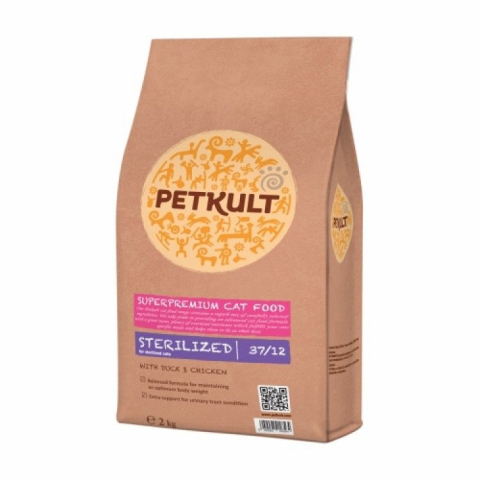 Pisici - Petkult Cat Sterilised, 2 kg