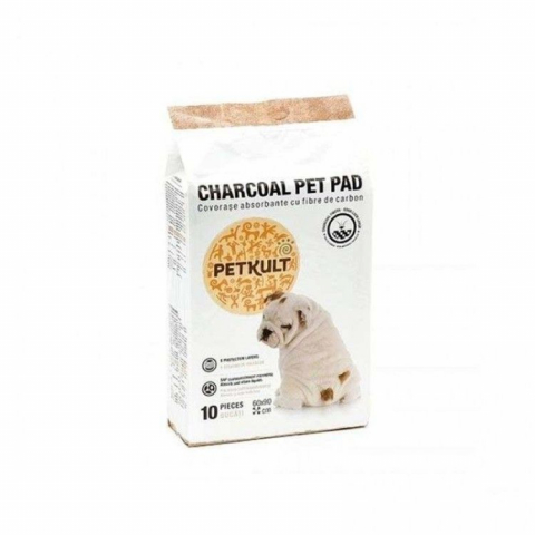 Caini - Petkult Pet Pad Charcoal, 60x60 cm, 10 buc